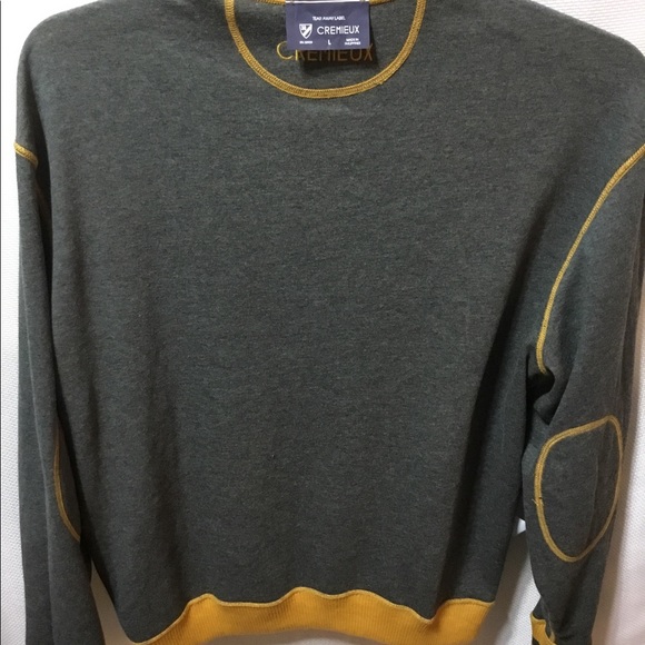 Cremieux Reversible Pullover Sweater Size Large NWT With Patch Sleeves - Picture 7 of 7